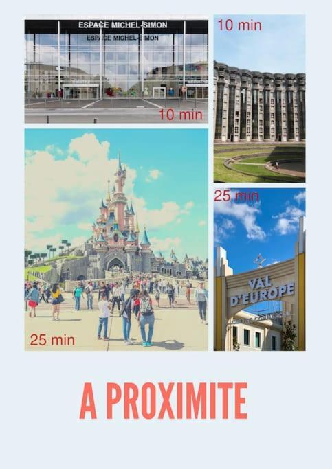 Appartement Proche De Disneyland & Paris Noisy-le-Grand Bagian luar foto